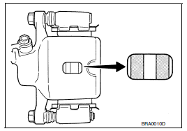 Front disc brake : inspection